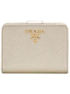 Prada Leather Classic Wallet - Metallic