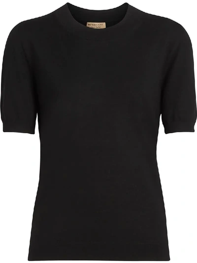 Burberry Adderstone Merino Wool Pullover In Black