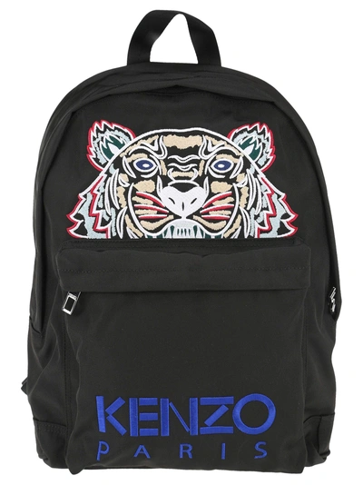 Kenzo Backpack Tiger In Black Multi