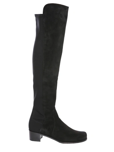 Stuart Weitzman Reserve Suede Boots In Nero