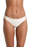 L Agence Nicole Classic Bikini Bottoms In Champagne Shimmer