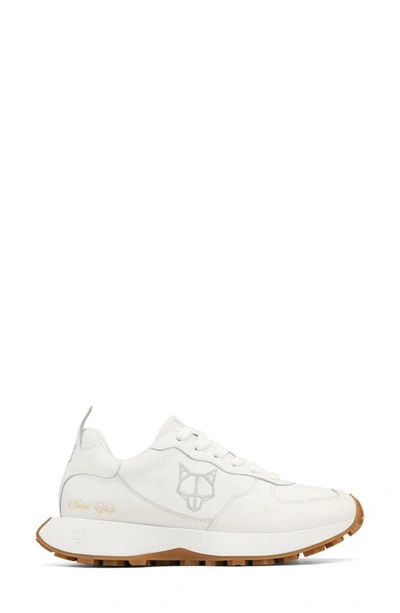 Naked Wolfe Pacific Genesis Leather Sneaker In Beige