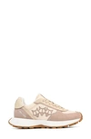 Naked Wolfe Prime Leather Sneaker In Beige-suede/nylon