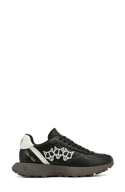 Naked Wolfe Prime Leather Sneaker In Black-leather