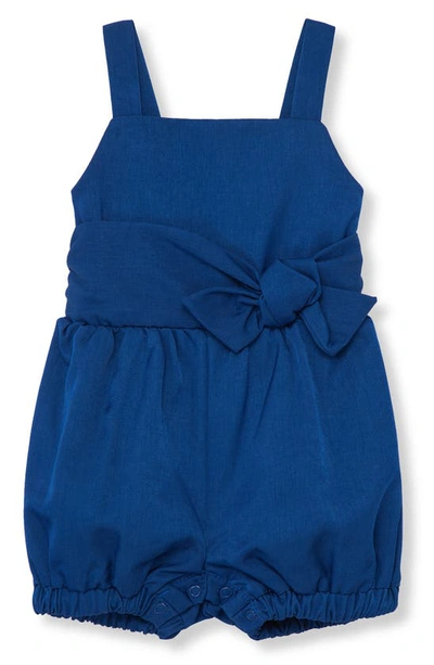 Habitual Babies' Faux Wrap Romper In Navy