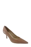 Kenneth Cole New York Beatrix Pointed Toe Pump In Classic Tan Leather