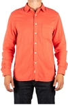 Hiroshi Kato The Ripper Gauze Button-up Shirt In Coral