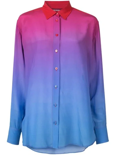 Sies Marjan Ombre Button-down Shirt In Viola