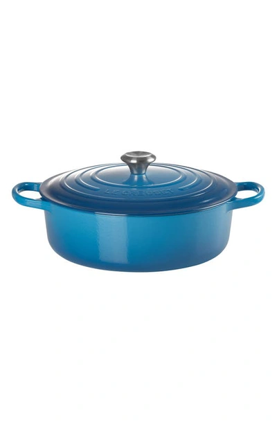 Le Creuset Signature 6 3/4-quart Round Wide French/dutch Oven In Marseille