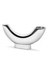 Nambe Solarium Half Moon Vase In Silver