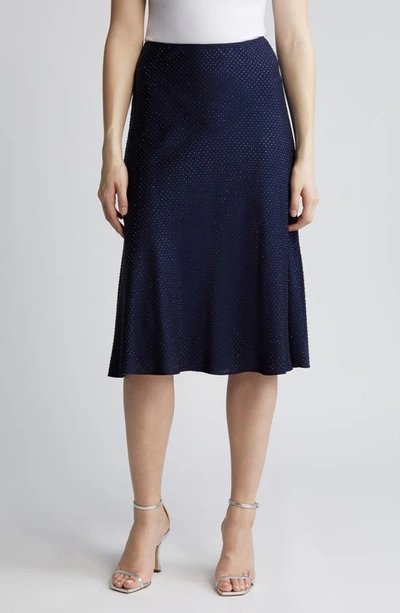 Kobi Halperin Dallas Studded Skirt In Midnight Blue