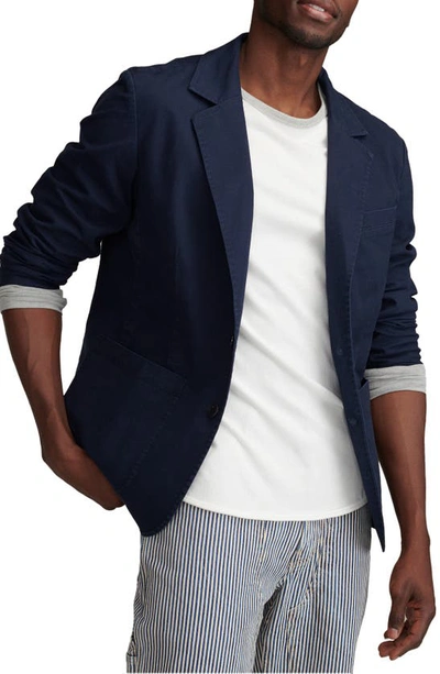 Lucky Brand Washed Cotton Stretch Twill Sport Coat In Parisian Night