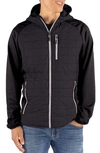 Cutter & Buck Rainier Primaloft® Hybrid Jacket In Black
