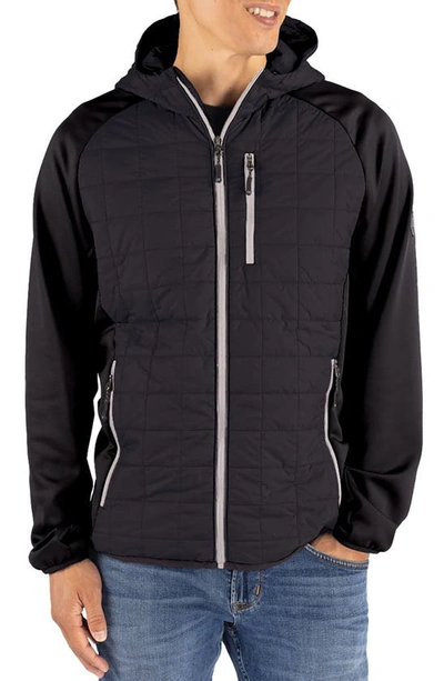 Cutter & Buck Rainier Primaloft® Hybrid Jacket In Black