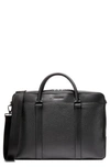 Cole Haan Triboro Leather Briefcase In Burgundy