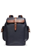 Cole Haan Triboro Leather Backpack In Black