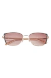 Glemaud X Tura 59mm Cat Eye Sunglasses In Pink