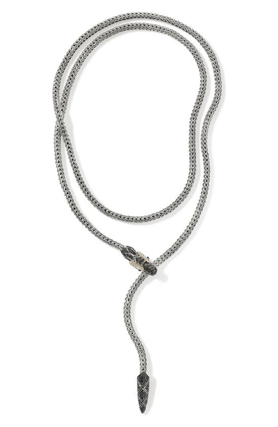 John Hardy Naga Y-necklace In Silver