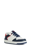 Geox Boy's Washiba Low Top Sneakers, Toddlers/kids In White/navy