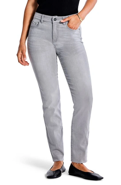Nic + Zoe Ankle Straight Leg Jeans In Grey