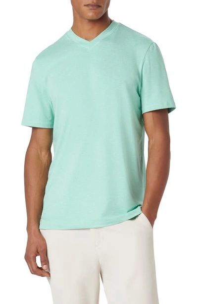 Bugatchi V-neck Performance T-shirt In Mint