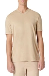 Bugatchi V-neck Performance T-shirt In Sand