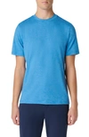 Bugatchi Crewneck Performance T-shirt In Ocean