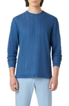 Bugatchi Men's Cotton & Silk Long-sleeve Crewneck Sweater In Slate