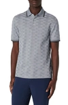 Bugatchi Men's 3-button Cotton Polo Shirt In Asphalt