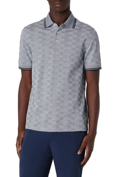 Bugatchi Men's 3-button Cotton Polo Shirt In Asphalt