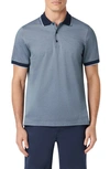 Bugatchi Men's 3-button Cotton Polo Shirt In Navy
