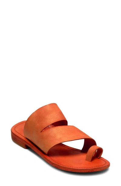 Free People Abilene Toe Loop Sandal In Vermillion