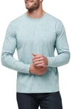 Travis Mathew Warmer Tides Cotton Long Sleeve T-shirt In Arona