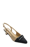 Vaneli Tady Pointed Toe Slingback Pump In Pudding