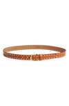 Isabel Marant Zap Stud Leather Belt In Natural