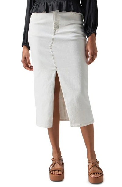 Sanctuary Denim Midi Skirt In White