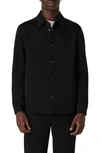 Bugatchi Knit Shirt Jacket In Black