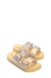 Mini Melissa Girls' Cozy Slides - Toddler, Little Kid, Big Kid In Pearly Yellow