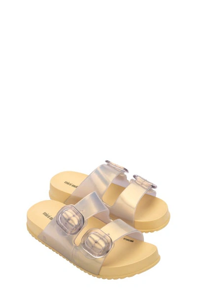 Mini Melissa Girls' Cozy Slides - Toddler, Little Kid, Big Kid In Pearly Yellow