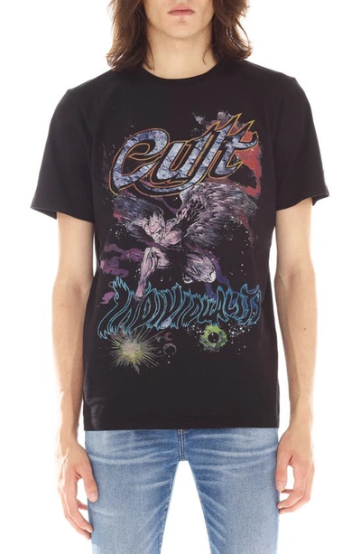 Cult Of Individuality Cotton Graphic T-shirt In Black