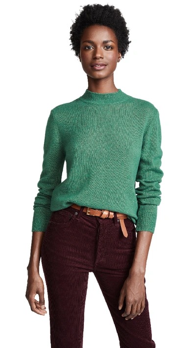 Apc Maia Wool-blend Knit Jumper In Green