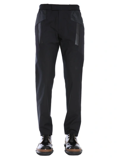 Les Hommes Trousers With Elastic Waistband In Nero