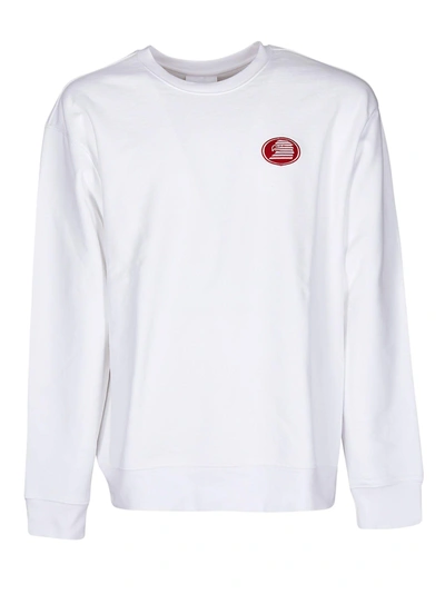 Calvin Klein Jeans Est.1978 Eagle Logo Sweatshirt In Bianco