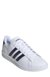 Adidas Originals Grand Court 2.0 Sneaker In White/ Dark Blue/ Scarlet