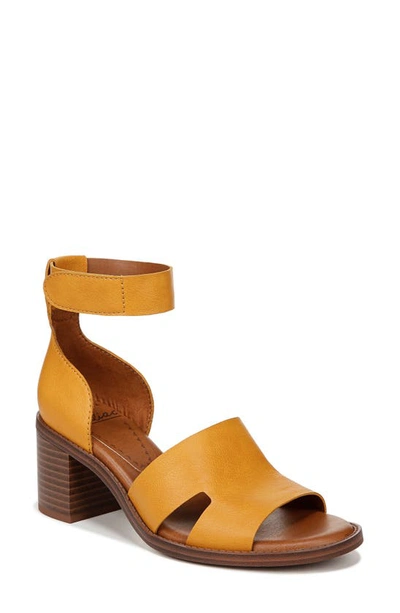 Zodiac Ida Ankle Strap Sandal In Turmeric Yellow