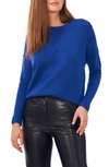Vince Camuto Exposed Seam Crewneck Sweater In Deep Royal Blue