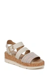 Dr. Scholl's Once Twice Espadrille Sandal In Multi Fabric,faux Leather