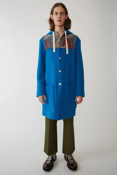 Acne Studios Duffle Coat Bright Blue ModeSens