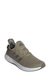 Adidas Originals Cloadfoam Pure Running Shoe In Beige/ Green/ Olive Strata