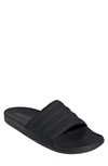 Adidas Originals Gender Inclusive Adilette Comfort Sport Slide Sandal In Black/ Black/ Black